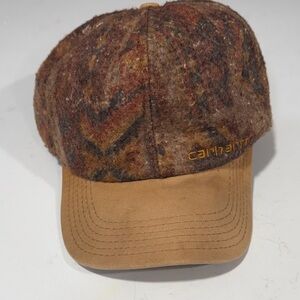 Vintage Carhartt Aztec Brown and Tan Cap